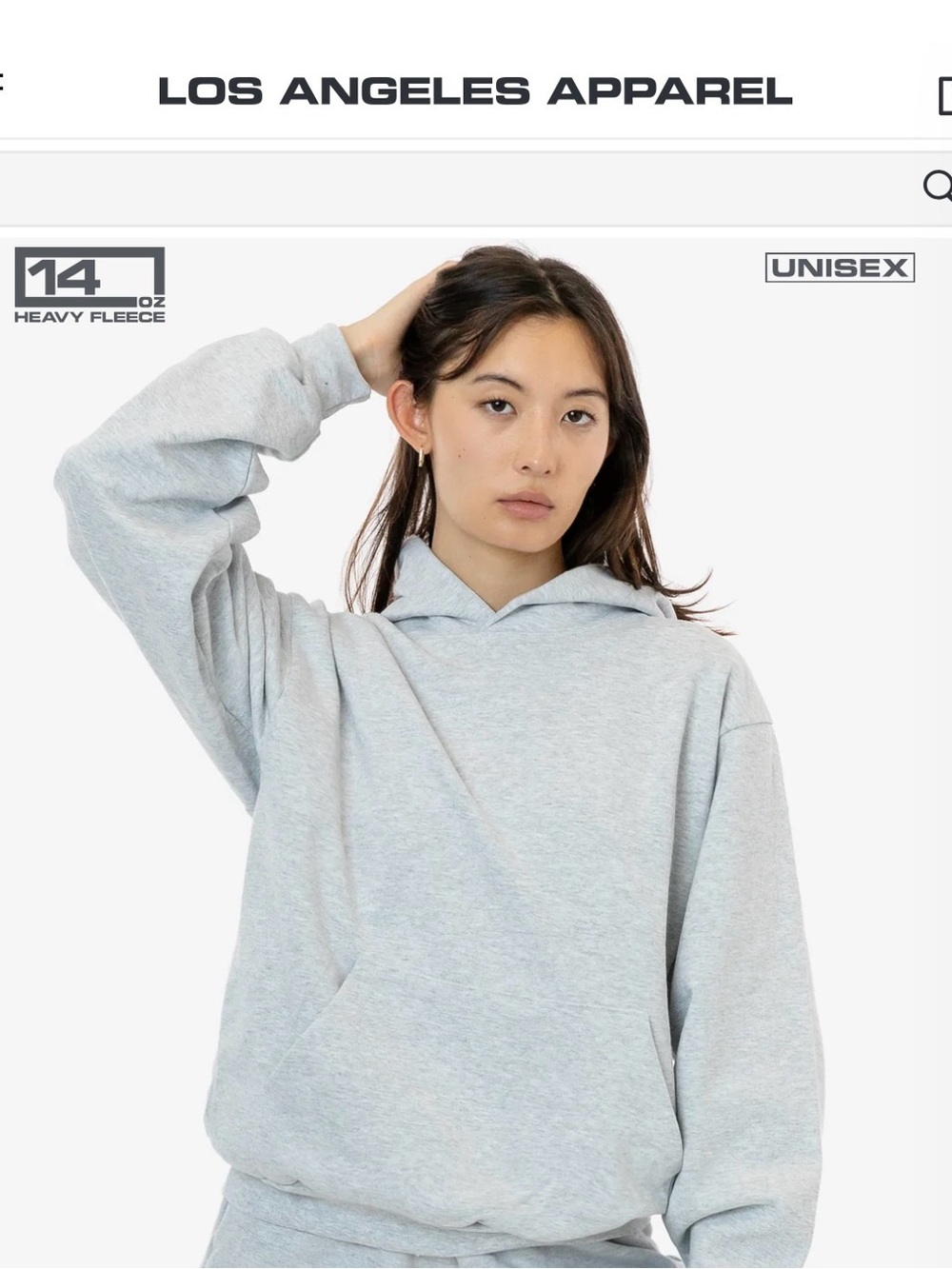 Los Angeles Apparel Fleece Sweatshirt Medium